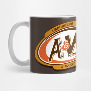 A&W: Amburgers and Wootbeer Mug